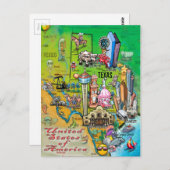 テキサス州アメリカ ポストカード (正面/裏面)