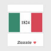 テキサス州アラモ国旗 シール (シート)