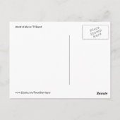 テキサス州アルペン、デポ壁画 ポストカード (裏面)