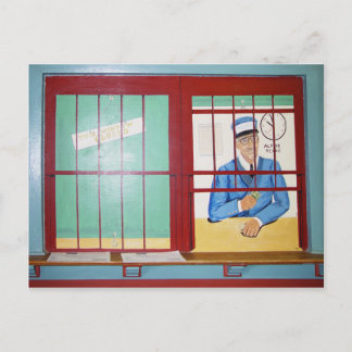 テキサス州アルペン、デポ壁画 ポストカード