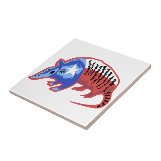 テキサス州アルマジロ タイル (側面)