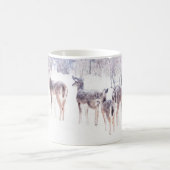 テキサス州アートマグカップに登場するスノーディアー コーヒーマグカップ (中央)