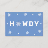 テキサス州ウィンターマーケティングハウディビジネスカード 名刺 (正面)