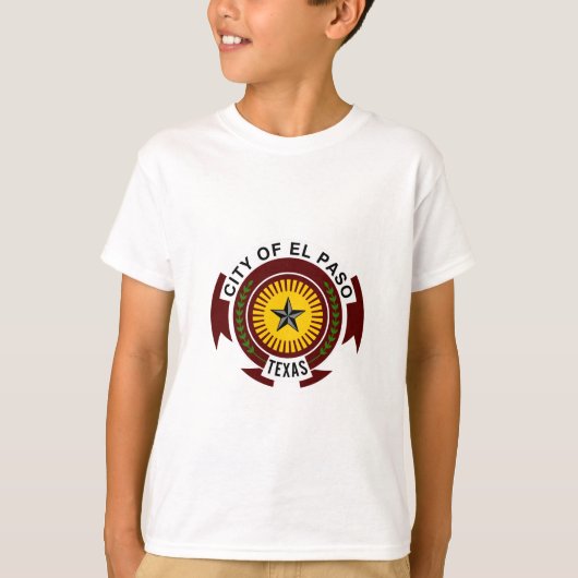テキサス州エルパソ市章Tシャツ Tシャツ (正面)