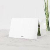 テキサス州エレガントクリスマスツリーオンブルー シーズンカード (裏面)