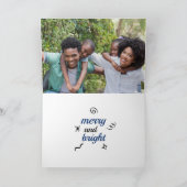 テキサス州エレガントクリスマスツリーオンブルー シーズンカード (内部)