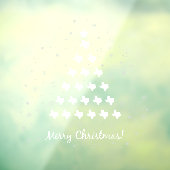 テキサス州エレガントクリスマスツリー ウィンドウサイン (シート3)