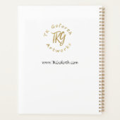 テキサス州エレガントブルーボネットブルーフローラモダン プランナー手帳 (裏面)