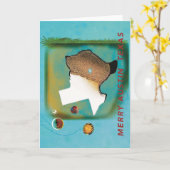 テキサス州オースティンよりクリスマス cheer! カード (黄色い花)