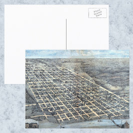 テキサス州オースティンアンティーク航空市地図1873年 ポストカード