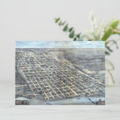 テキサス州オースティンアンティーク航空市地図1873年 招待状 (スタンド正面)