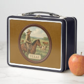 テキサス州カウボーイメタルランチボックス メタルランチボックス (インサイチュ)