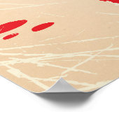 テキサス州カウボーイヴィンテージスタイル旅行ポスター ポスター (角)