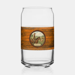 テキサス州カウボーイ缶ガラス ガラス缶