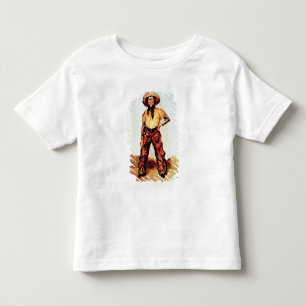 テキサス州カウボーイc.1890 (キャンバス上の油) トドラーTシャツ