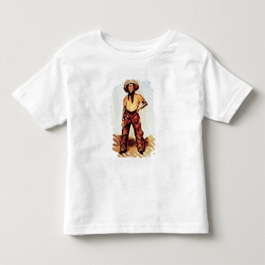 テキサス州カウボーイc.1890 (キャンバス上の油) トドラーTシャツ (正面)