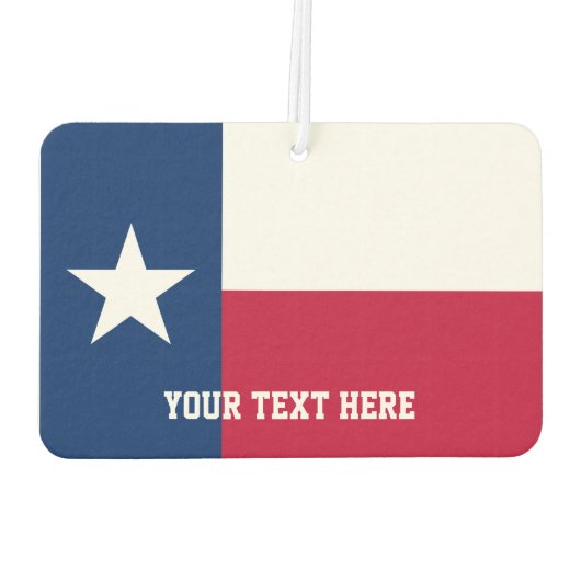 テキサス州カスタム用のテシャン国旗の車の空気清浄機 カーエアーフレッシュナー (裏面)