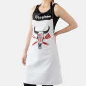 テキサス州カスタムBBQエプロン、カウボーイズビール、BBQ エプロン (インサイチュ)