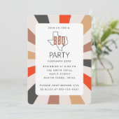 テキサス州カラフルBBQパーティー 招待状 (スタンド正面)