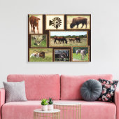 テキサス州カントリーコラージュ キャンバスプリント (インサイチュ (リビング))