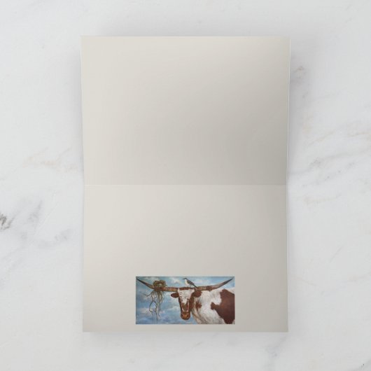 テキサス州カードの怠け者の日 カード (内部)