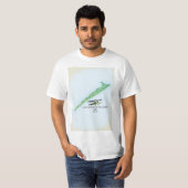 テキサス州ガルベストン島アメリカ地図 Tシャツ (正面フル)
