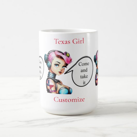 テキサス州ガールサンダー_コーブ コーヒーマグカップ (中央)
