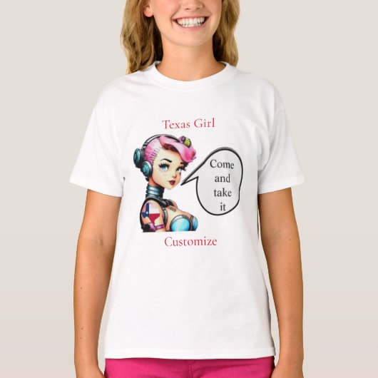 テキサス州ガールサンダー_コーブ Tシャツ (正面)
