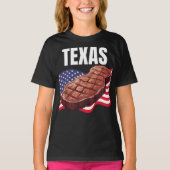 テキサス州ガールズダークTシャツ Tシャツ (正面)