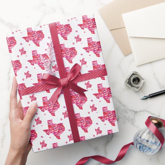 テキサス州キス ラッピングペーパー