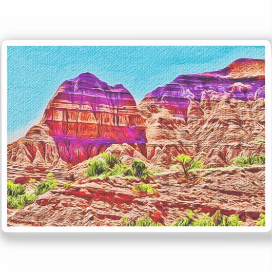 テキサス州キャニオンビニールステッカー シール (正面)