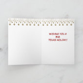 テキサス州クリスマスカウボーイブーツ シーズンカード (内部)