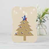 テキサス州クリスマスツリーカード シーズンカード (スタンド正面)