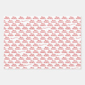 テキサス州クリスマスリース ラッピングペーパーシート (正面2)