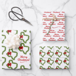 テキサス州クリスマスリース ラッピングペーパーシート
