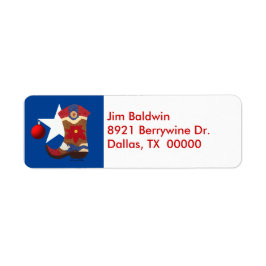 テキサス州クリスマス住所 シール