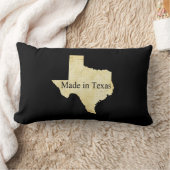 テキサス州クリームアンドブラックランバー装飾用クッション ランバークッション (ブランケット)