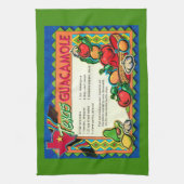 テキサス州グアカモールレシピ キッチンタオル (縦)
