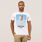 テキサス州グルーム ルート66 アメリカーナ 旅行ポスター Tシャツ (正面フル)