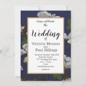 テキサス州コットンバンドル/青 招待状 (正面)