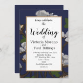 テキサス州コットンバンドル/青 招待状 (正面/裏面)