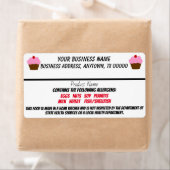 テキサス州コテージ食品法はホームビジネスをラベル ラベル (インサイチュ)