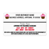 テキサス州コテージ食品法はホームビジネスをラベル ラベル (正面)