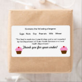 テキサス州コテージ食品法ラベル ラベル (インサイチュ)