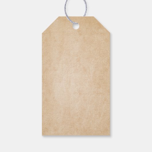 テキサス州サウスウエスタンカウボーイ誕生日ありがとう ギフトタグ (裏面)