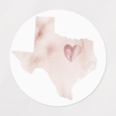 テキサス州サザンマグノリアのステッカー ラベル (デザイン1)