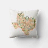 テキサス州サボテン吸汁水彩画 クッション (裏面)