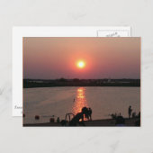 テキサス州サンセットオンルイスビルレイク ポストカード (正面/裏面)