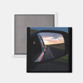 テキサス州サンセット私のバック鏡 マグネット (正面/裏面)