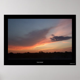 テキサス州サンセット ポスター